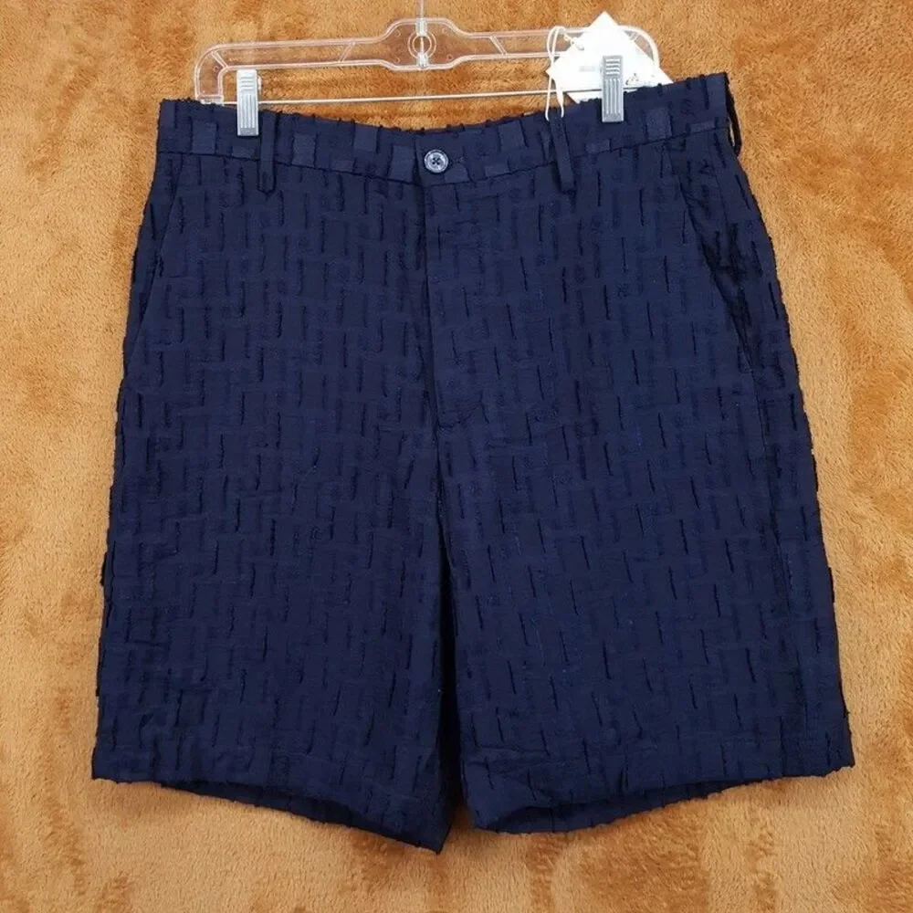 NN07 Shorts Mens Size 30 Navy Blue Textured Regular Fit 9